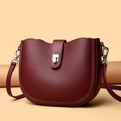 Luxury Genuine Leather Tote Bag Women Real Cow Leather Handbag Fashion Ladies Shoulder Crossbody Bags 2025 New Female Sac A Main