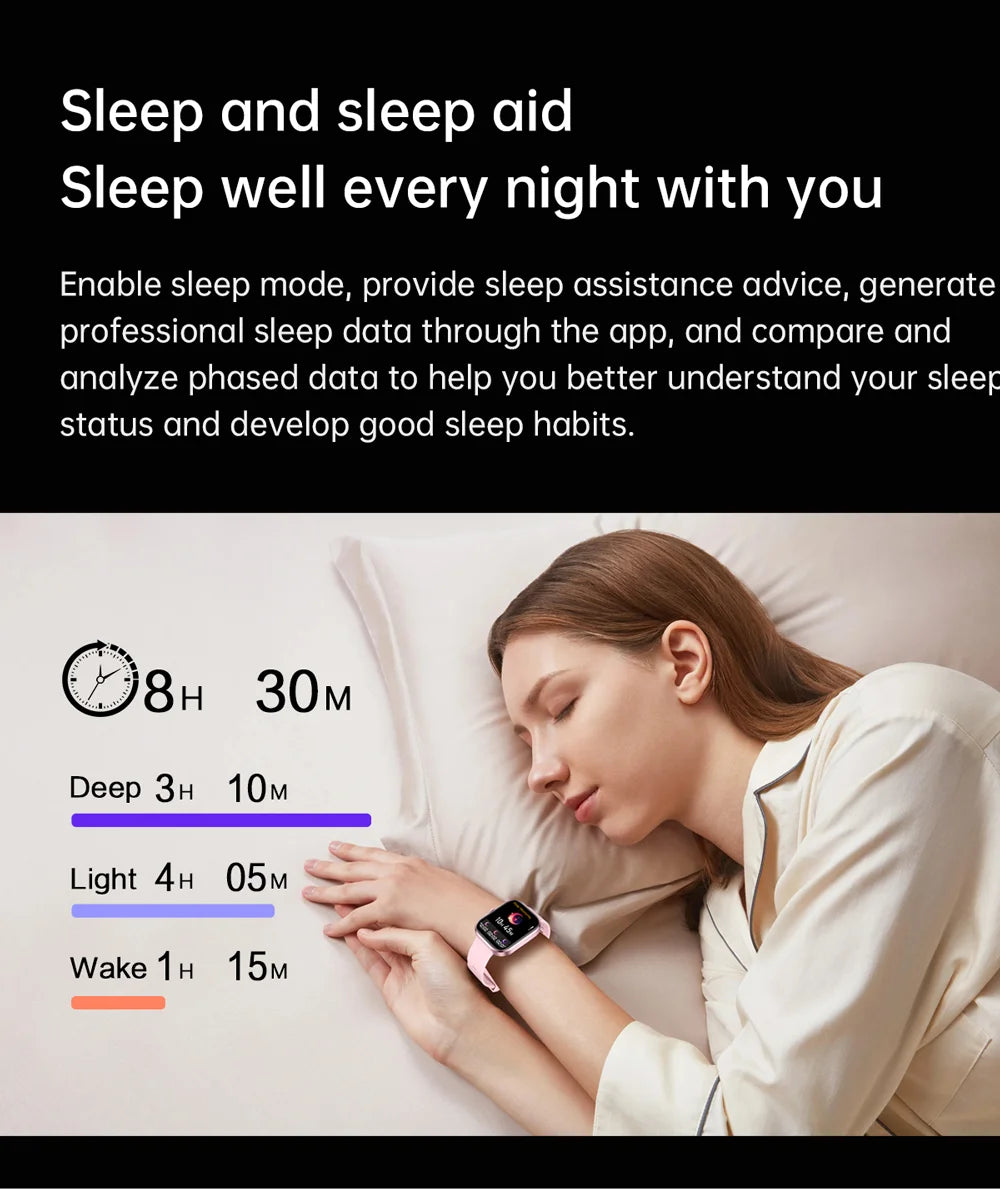 2026 New Smart Watches Women Full Touch Screen Bluetooth Call Waterproof Sport Fitness Tracker Lady Watches Smartwatch For Men