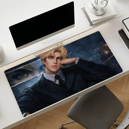 Aaron Warner Mouse Pad Anti Slip Rubber Edge Locked Thickened Laptop Gaming Desk Mat