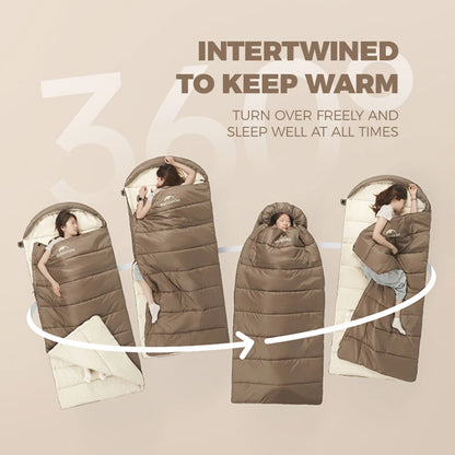 Naturehike 2026 New Widen 1-2 Person Sleeping Quilt With Hood Waterproof 4 Season Machine Washable Travel Camping Sleeping Bags