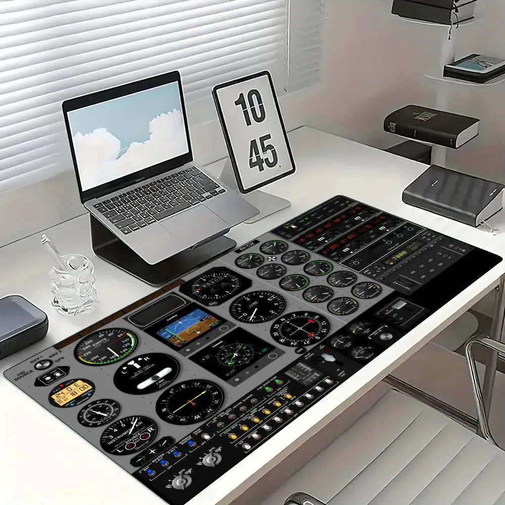 Aircraft Cabin Navigation Diagram Mouse Pad Large Rubber Anti-slip Desk Accessories Mousepad for Office&Gamer Keyboard Decor Mat