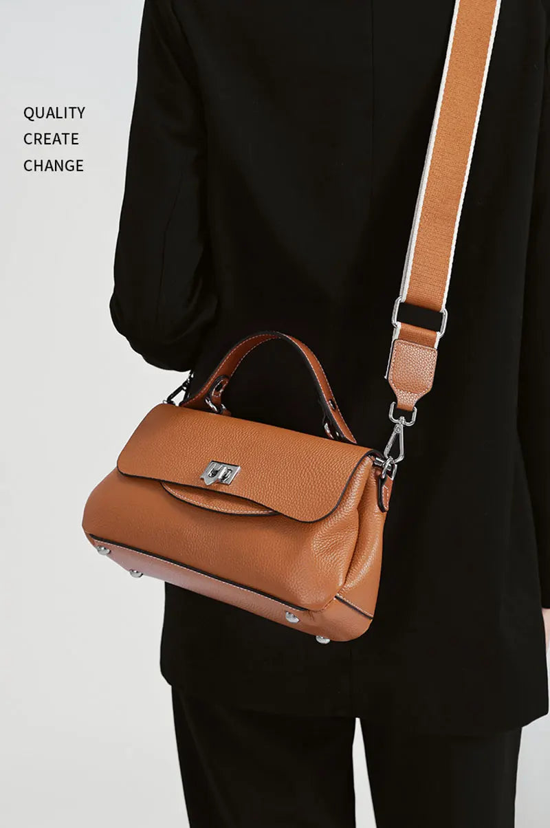 Genuine Leather Women's Bag Luxury Designer Crossbody Bags High Quality Cowhide Women Shoulder Bag Female Handbags M8863