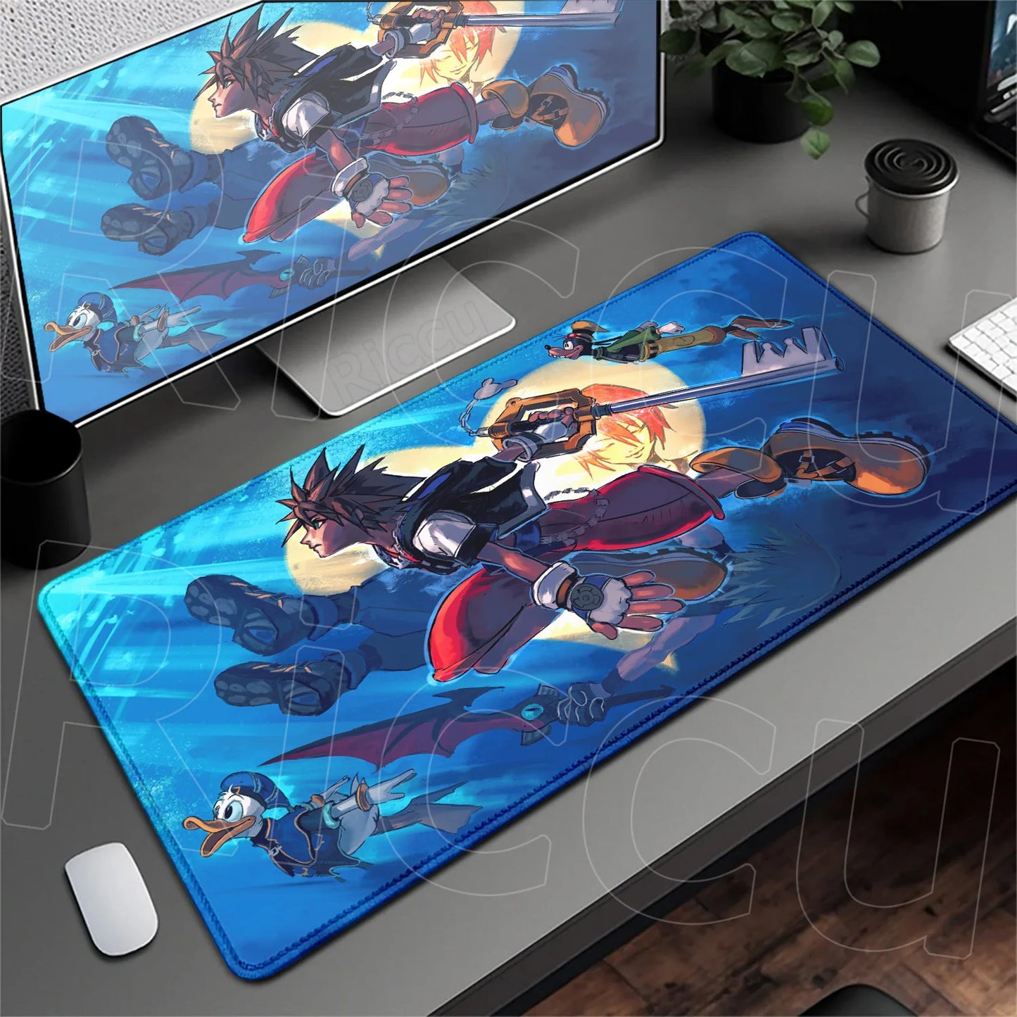 Anime Mousepad Hot Gaming K-kingdom H-hearts Non-Slip Laptop Long Deskmat Xxl Office Extended Mouse Mat Gamer Speed Keyboard Pad