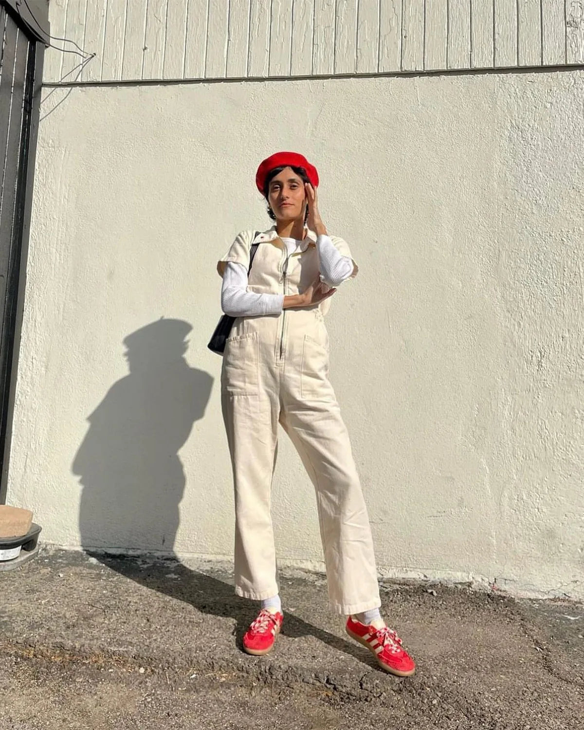 Summer Pocket Zipper Jumpsuit Women Fashion Pure Color Short Sleeve Jumpsuits For Women 2025 Casual One Piece Sets White