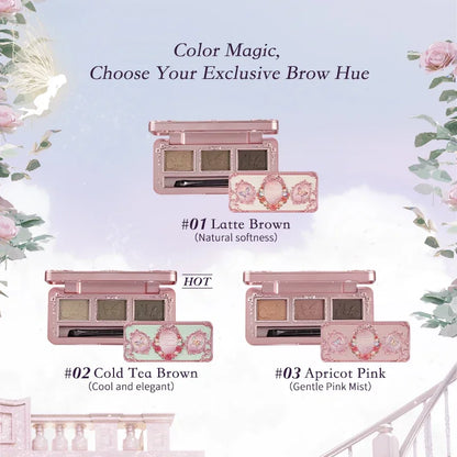 Flower Knows Set Midsummer Fairytales Make up Gift Box Eye Brow Palette Powder Blusher Eyebrow Concealer Lipgloss For Women
