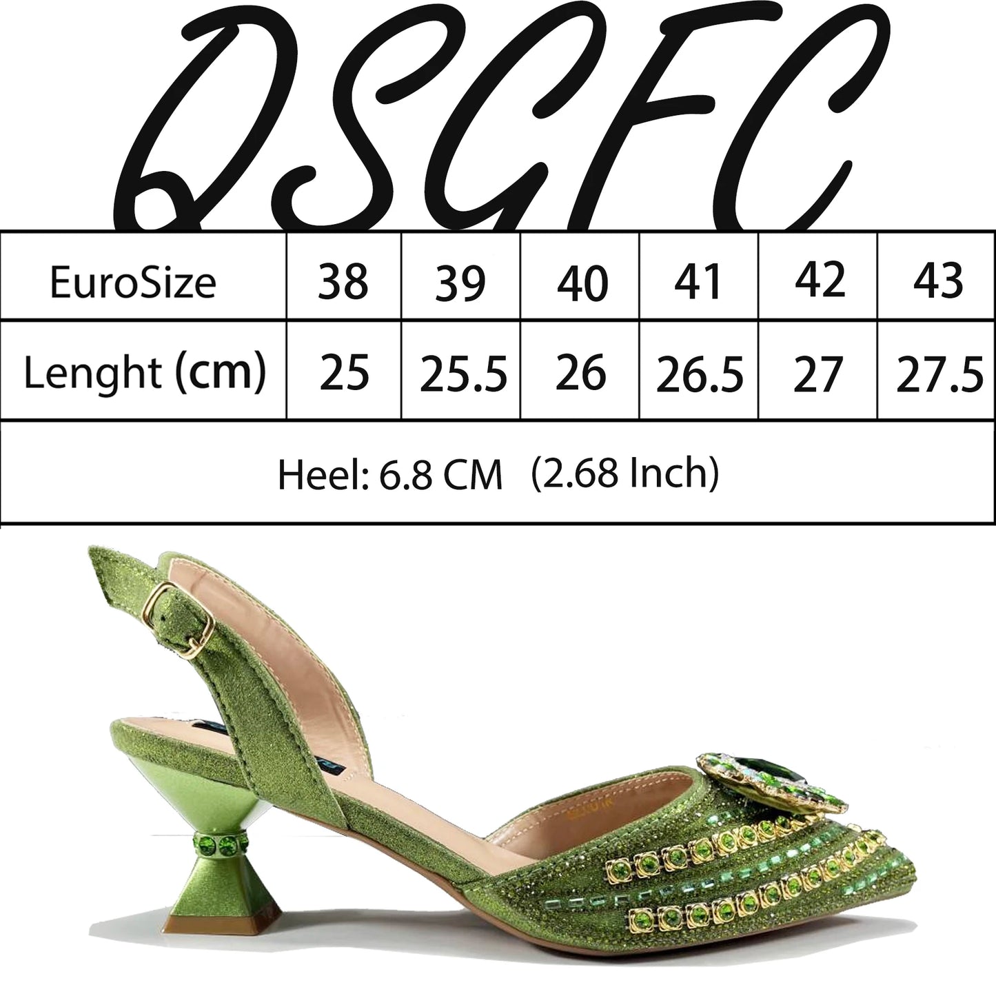 Queena Yan 2025 Italian Style Pointed Toe Rhinestone High Heels and Gold Wedge Bag Set - Elegant Ladies Party Women Shoes Heel