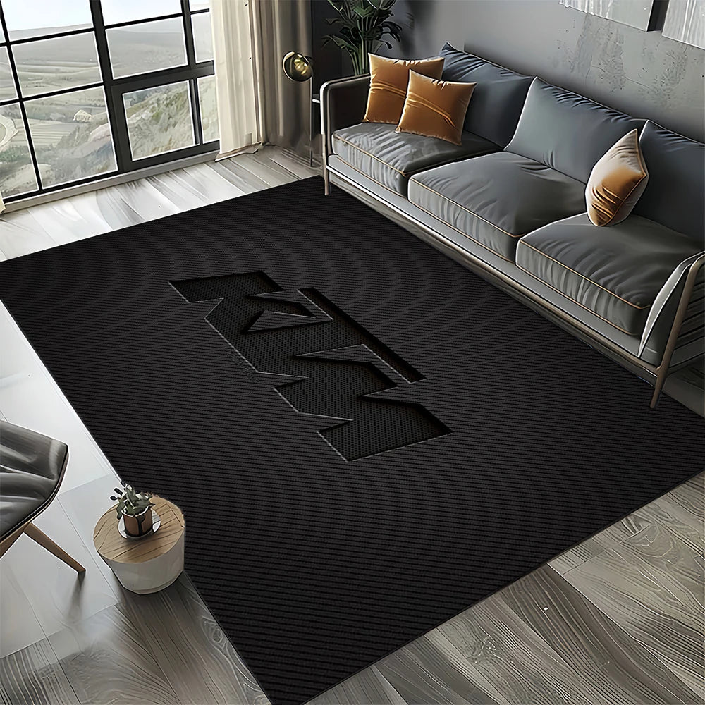 Racing Car K-KTM Motorcycle Carpet Rug for Living Room Bedroom Home Sofa Decoration,Kids Play Area Rug Non-slip Floor Mat Gift