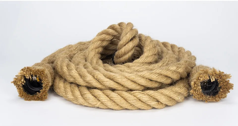 Hemp Rope Pendant Lights E27 Vintage Retro Hemp Rope Lamp Hanging Lamps Creative Loft Home Chandeliers LED Light Base AC85V-265V