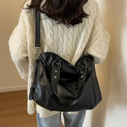 Soft Interior Compartment Shoulder Bags 2026 High Quality Contrasting Colors Bags for Women Fashion Zipper Pu Women's Handbags