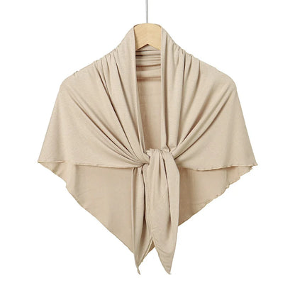 New Triangle Jersey Hijab Scarf For Women Muslim Shawls Headscarf Wraps Solid Color Scarves Head Wrap Islamic Turban Headband