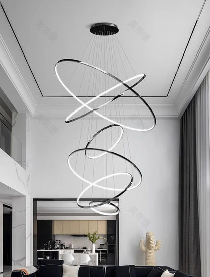Nordic home decoration, stair chandelier, living room and dining room Pendant lights, ceiling light, indoor lighting