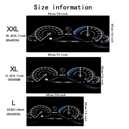 XXL Car Dashboard Mouse Pad Large Computer Office Game Table Mats  Rubber Anti-slip Gaming Keyboard Mousepads Long Desk Pads