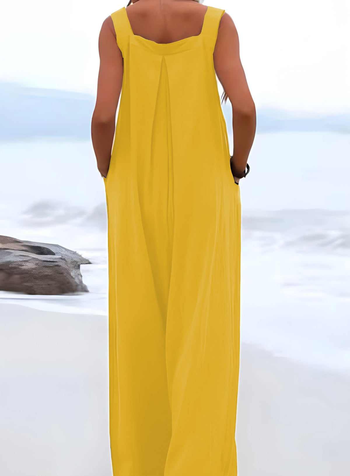 2026 Summer New Loose Wide-Leg Women's Overalls Suspender Casual Simple Jumpsuit