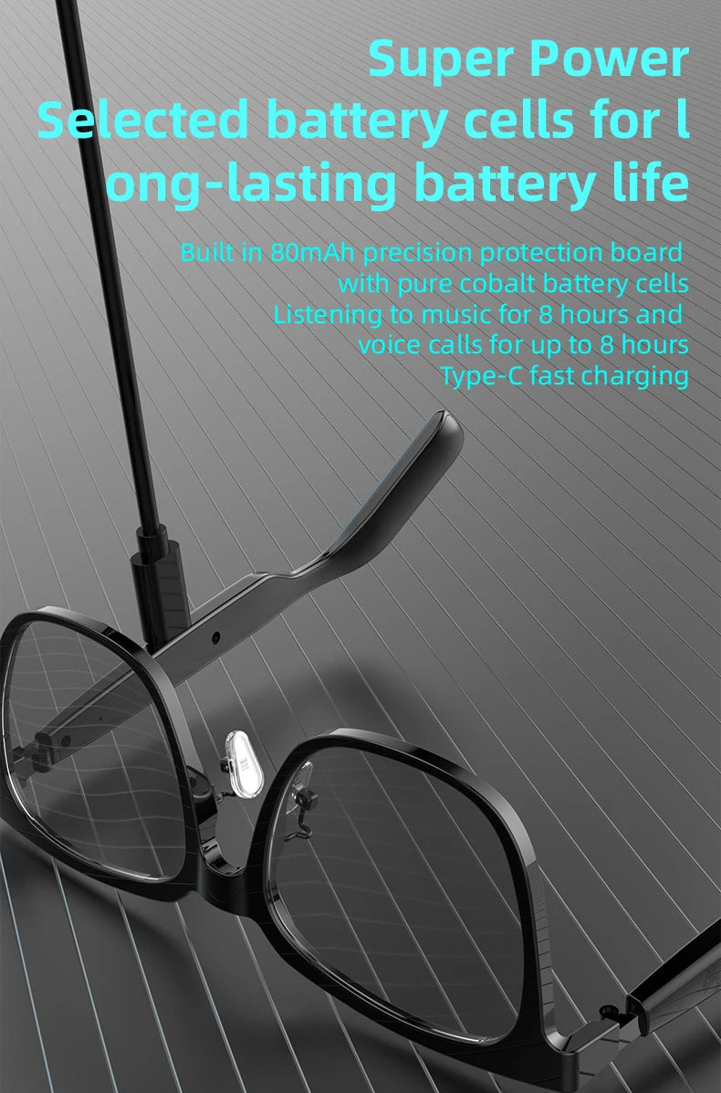2-in-1 Smart Glasses With Magnetic Lenses Versatile, Clear Vision Enhanced Comfort TWS SG18pro