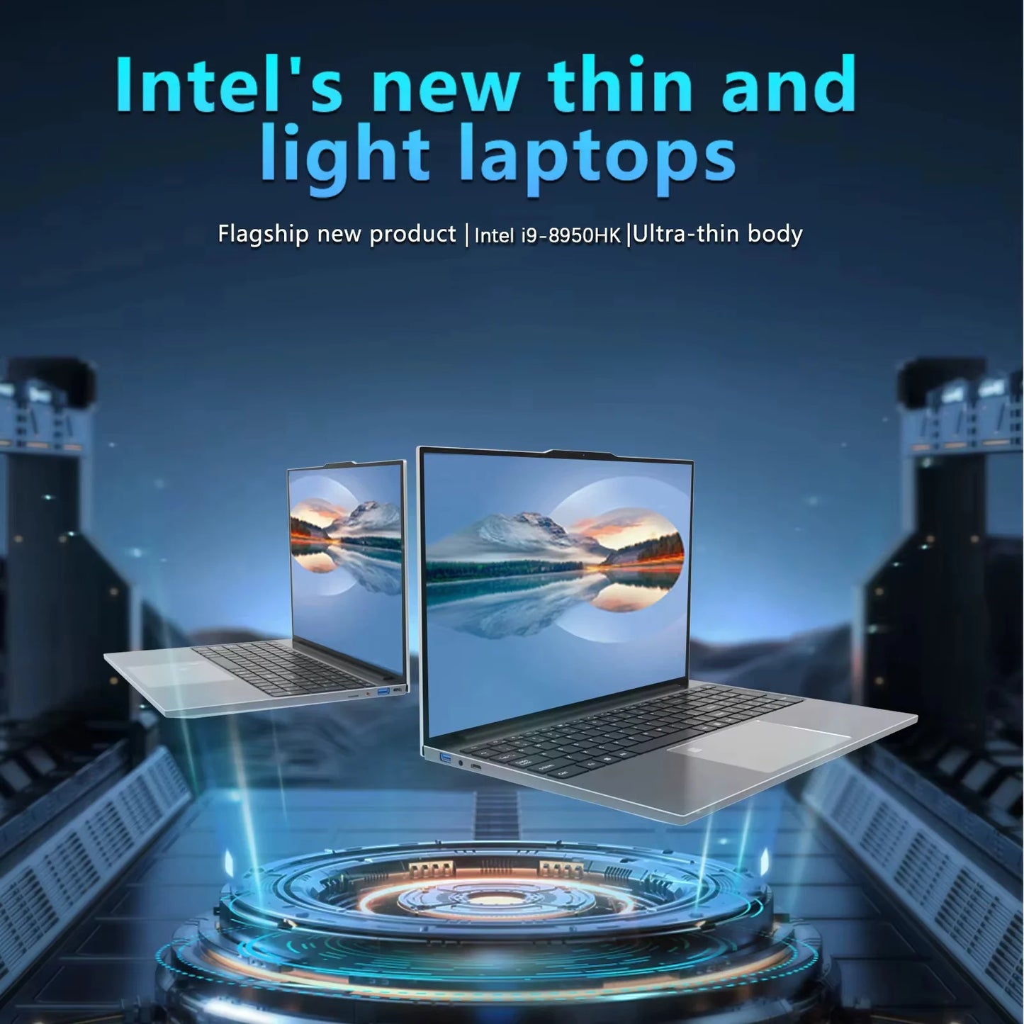 Xiaman 15.6" Portable Gaming Laptop Computer Intel Core i9 10980HK Gamer PC 16GB RAM 1TB SSD Windows 11 Office Study Notebook PC