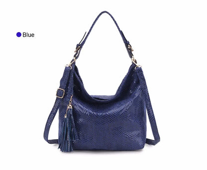 New Crossbody Bags for Women Tote Bag Hobo Messenger Bag Women's Shoulder Bag Vintage Tassel Ladies Hand Bags Leather Handbag