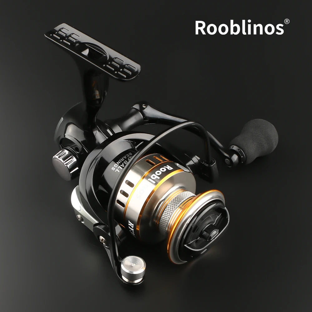ROOBLINOS RY Spinning Reel, 5.2:1 Gear Ratio, CNC Machined Aluminum Spool, Smooth Powerful Fishing Reel for Fresh & Saltwater