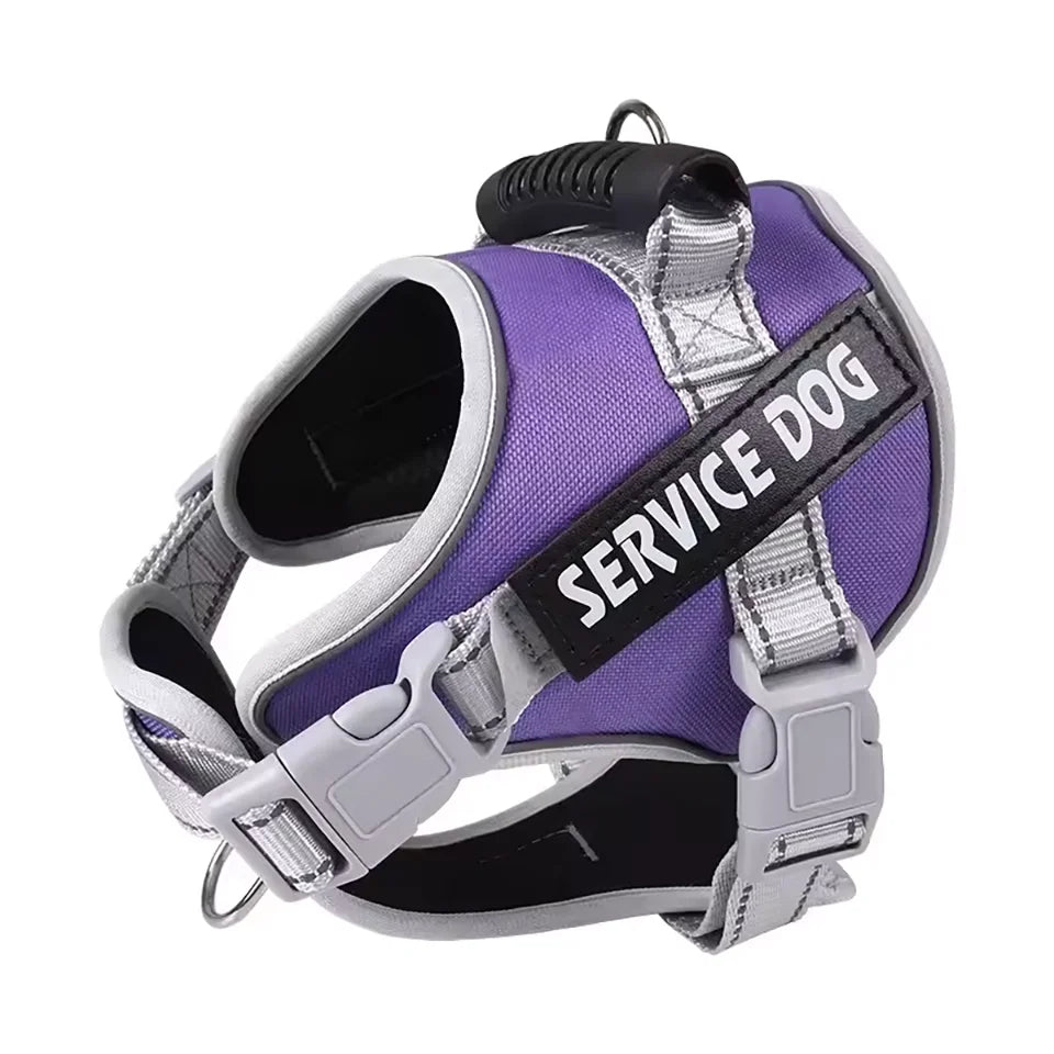 Adjustable Walking Dog Harness, Handle & Leash, No Pull Reflective Pet Vest, Soft Breathable Mesh, Suitable for Small & Big Dogs