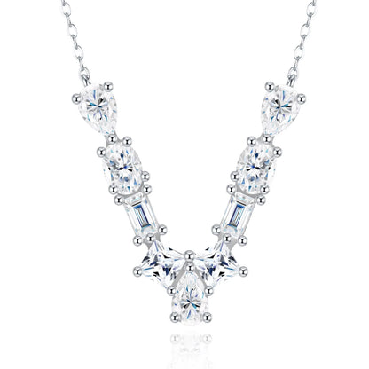 Fashion 26 Letter Man Women's Moissanite Custom Name Necklace 925 Sterling Silver Moissanite Diamond Pendant Necklace Gift