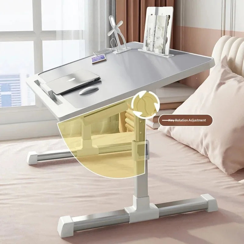 Bedroom Office Desk Compact Computer Study Height Adjustable Folding Laptop Bed Table Portable Computer Desk Student Dorm