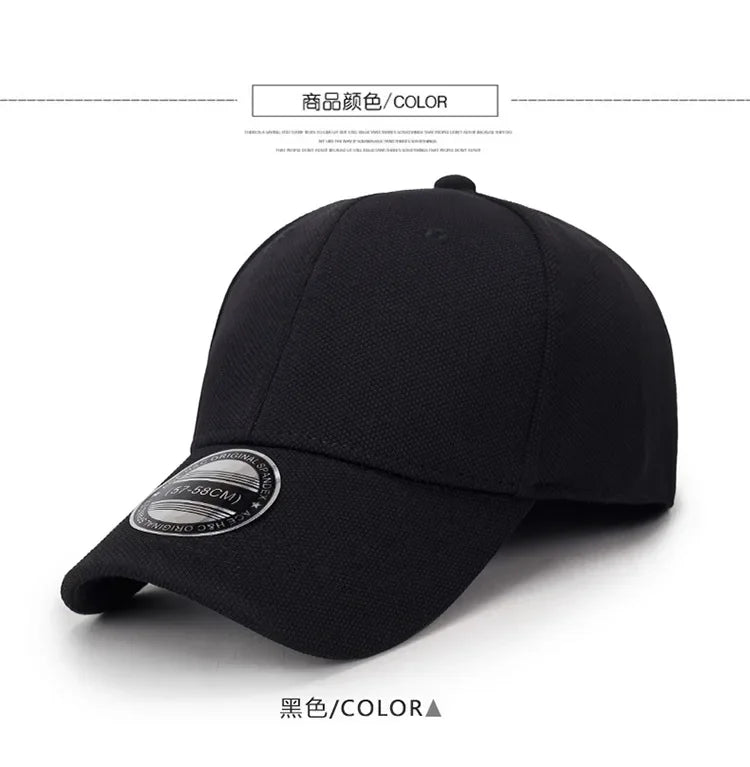 Back Closed Baseball Caps Full Closure Snapback Hats Hip Hop Hat for Men Women58-60cm Dad Hats Cap Kids Adults