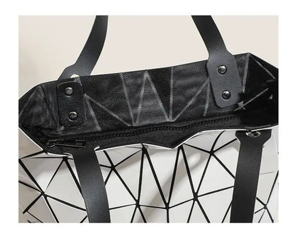 Luminous Bag Reflective Geometric Bags for Women 2024 Quilted Shoulder Bags Totes Female Handbags Bolsa Feminina Sac À Main