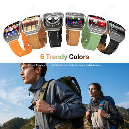 New Curved Screen Women's Smart Watch 2.01'' AMOLED HD Touch Screen Bluetooth5.3 Voice Call Men's Fitness Smart Watch Woman Hw12