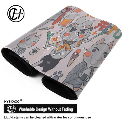 HYBXAXC Cute T-Toro I-Inoue Cat Mouse Pad Non-slip Desk Mat PC Laptop Accessories Rubber Office Keyboard Large Gamers Decoracion