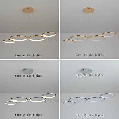 living room chandelier,Dimmable ceiling pendant chandelier,Led pendant lights for dining room kitchen Gold/chrome/black lustrs