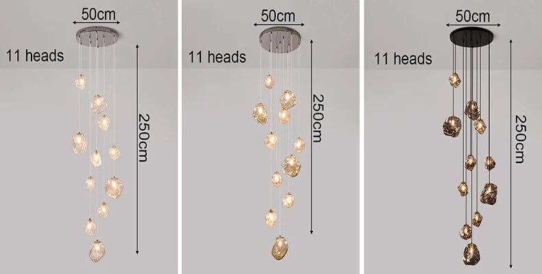 Modern Stair chandelier Pendant lights indoor lighting Ceiling lamp hanging light led Chandeliers for living room indoor lightin