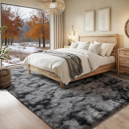 6x9 Ft Large Shag Rugs for Living Room Decor, Tie-Dyed Ultra Soft Fluffy Furry Area Rugs for Bedroom Indoor Floor, Aesthetic rug