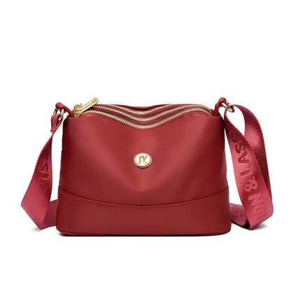 High Quality Women's Waterproof Nylon Multilayer Crossbody Bag Ladies Large Capacity Handbag Purse Female Shoulder Bags 3 Layers