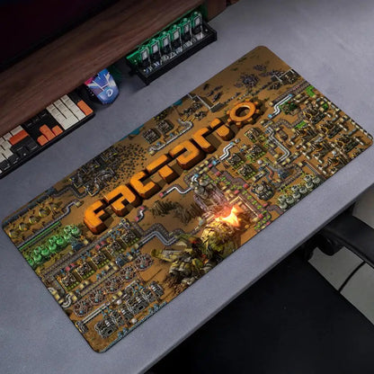 Factorio Mouse Pad Popular Large Gamer XXL KeyboardMat Oni MouseMat 900X400MM Rubber Desk Mat Gaming Mousepad