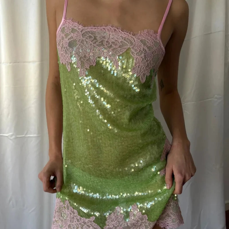 Sexy Sequin Sling Slim Short Dress Women Chic Sleeveless Off Shoulder Slim Dresses 2026 Lady Evening Party Club Vestidos New