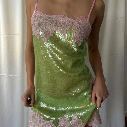 Sexy Sequin Sling Slim Short Dress Women Chic Sleeveless Off Shoulder Slim Dresses 2026 Lady Evening Party Club Vestidos New