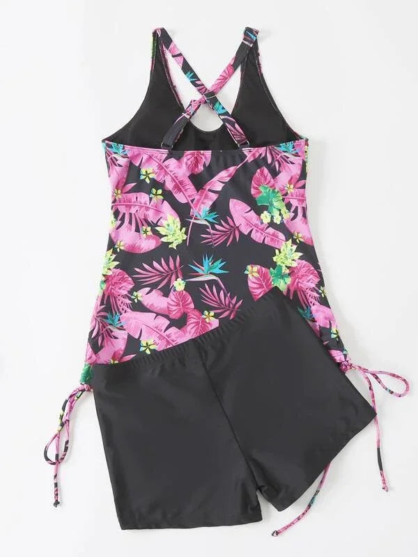 Summer 2026 Swimsuits Closed Tankini Sets Female Swimwear Push Up Beach Wear Two Piece Bathing Suits Pool Women's Swimming Suit