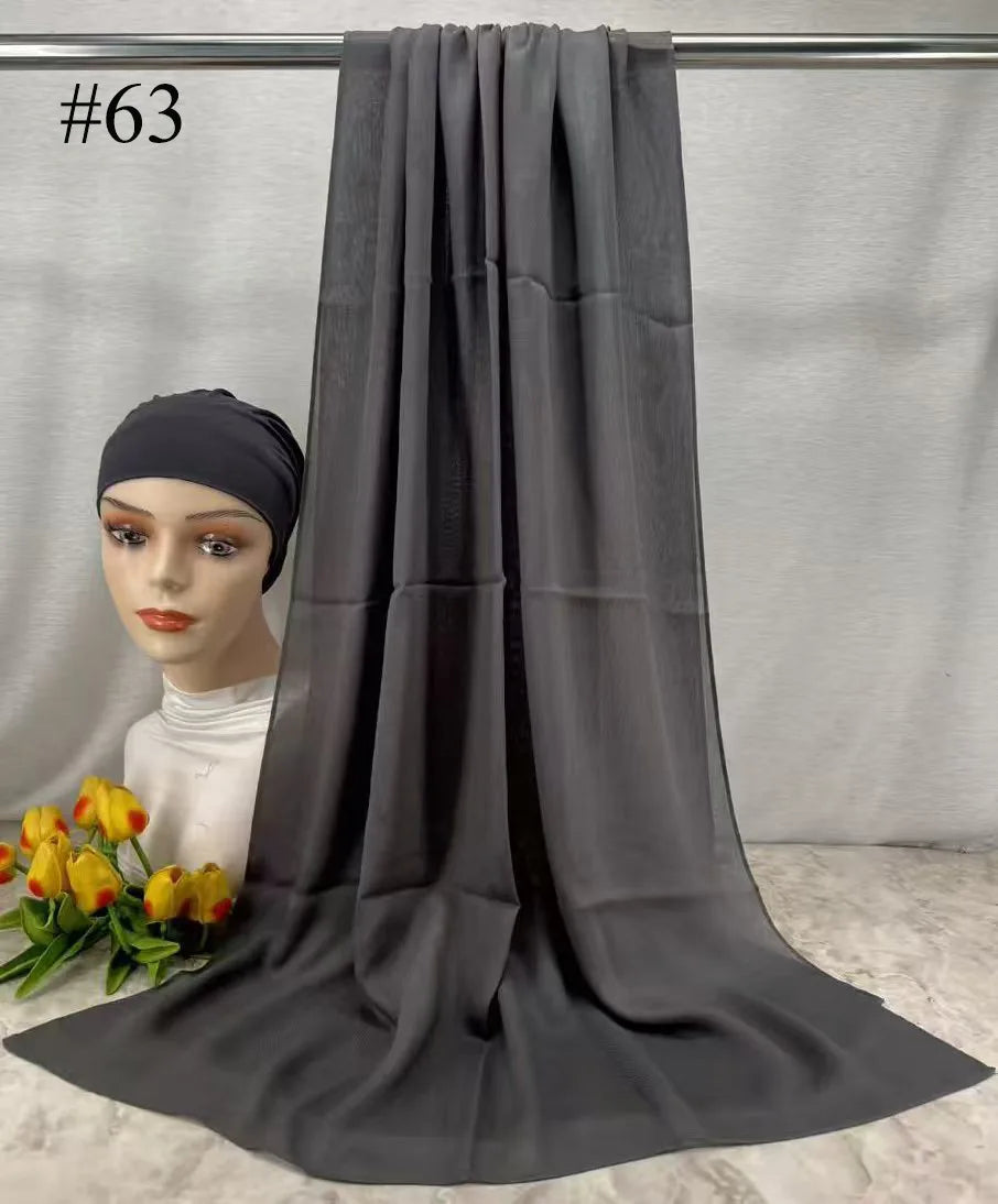 Mini Modal Hijab with Undercap Set Basic Stretchy Pullover Headscarf Thin Breathable Sunscreen Head Wrap Hijabs Scarf 165*50cm