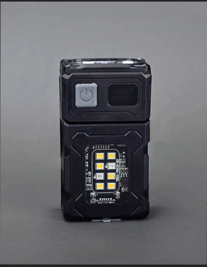 Tactical Portable Work Light EDC Flashlight Tool Mini LED Flashlight Outdoor Camping Hiking Tool MOLLE Flash Light Rechargeable