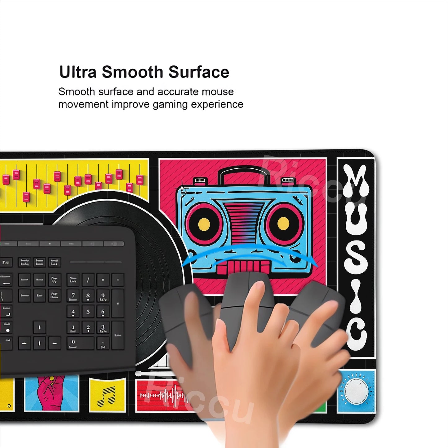 Vintage Cassette Music Tape Mouse Pad Computer Speed Mat Gamer Mousepad Desk Accessories Keyboard Xxl Gaming Pc Cabinet Mats Rug