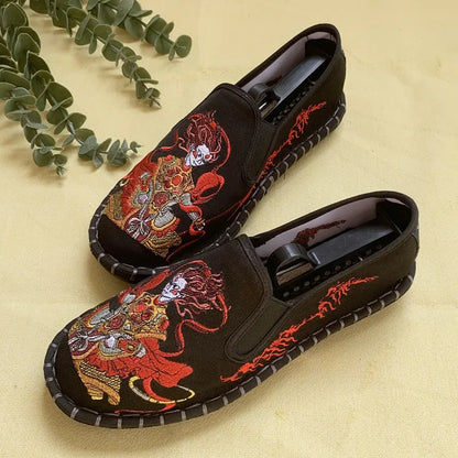 Hanfu Shoes for Women Sneakers Men Ethnic Style Embroidery Chinese style Streetwear Fashion Casual Vintage Old Beijing Shoes