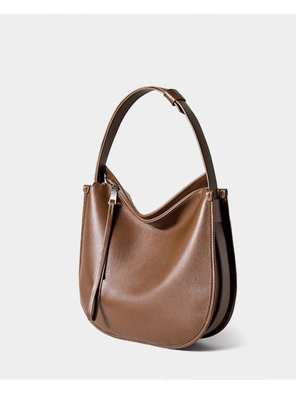 Genuine Leather Women Tote Bag 2025 New Large Capacity Women's Shoulder Bag Luxury Designer Cowhide Crossbody Bags 2522