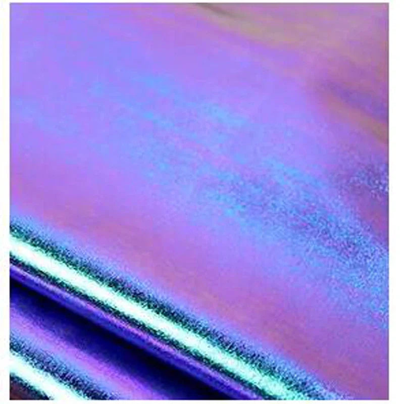 Plus Size Bodycon Party Romper Shiny Laser Holographic Front Zipper Long Sleeve Jumpsuits High Street Sissy Stretchy Bodysuit