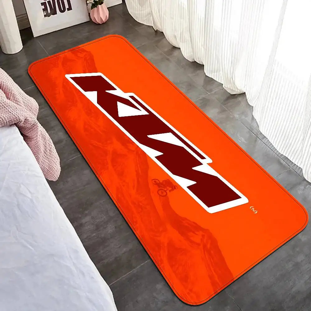K-KTM Logo Hallway Carpet Washable Non-Slip Living Room Sofa Chairs Area Mat Kitchen Doormat Area Rug