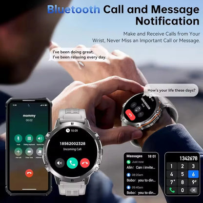2026 New Military TANK X3 1000mAh Battery Smart Watch Men 10ATM Waterproof Swim GPS Path 1.75" AMOLED HD Call Sports Smartwatch
