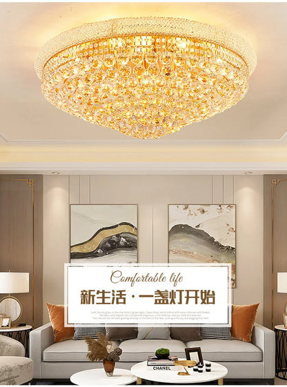 Luxury Crystal Led Ceiling Lights for Living Room Modern Ceiling Chandelier Dining Room Chandeliers Lighting Lamps Ceilings Lamp