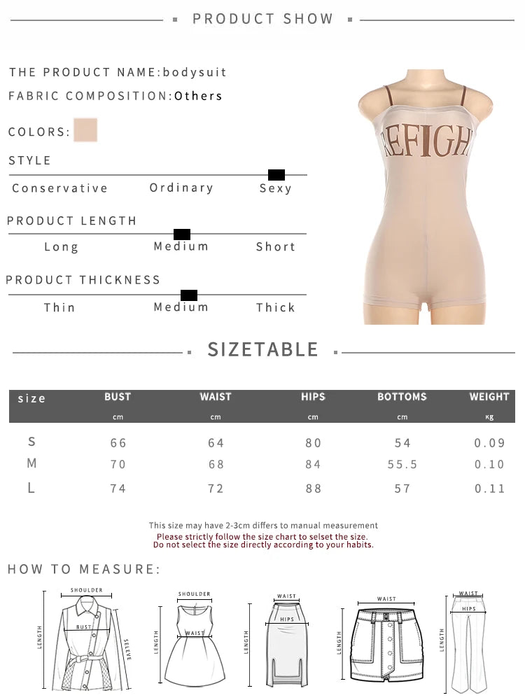Sisterlinda Print Playsuits Woman Sexy Backless Sling Letter Low-Neck Sleeveless Skinny Peach Hip Midnight Party Fashion Rompers