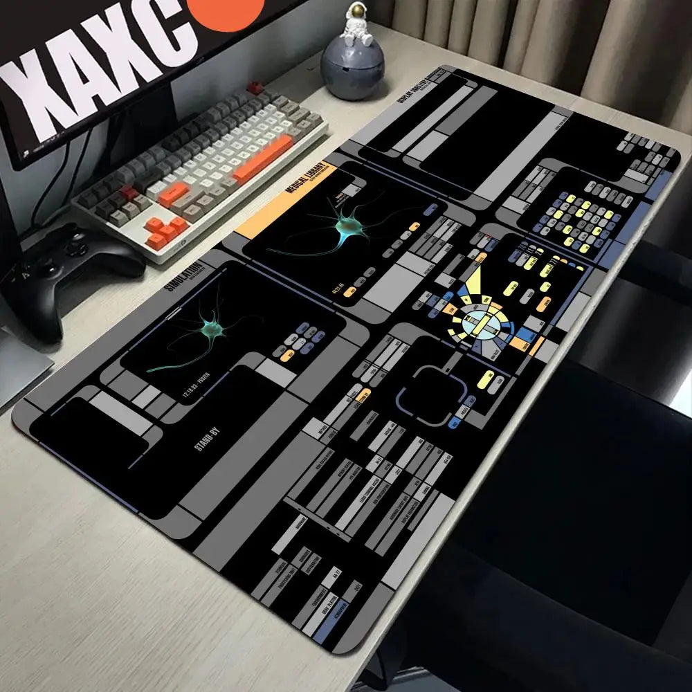 Sci Fi Console Display Table Mat, Jumbo Gamer Mouse Pad, Laptop Pad, Computer Accessories, Game Room Decor, Sci Fi Gifts