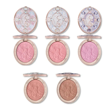 Flower Knows Knight Unicorn Collection Makeup Gift Set Perfumes Lipstick Blush Cloud Setting Powder Eye Shadow Cosmetics Kit