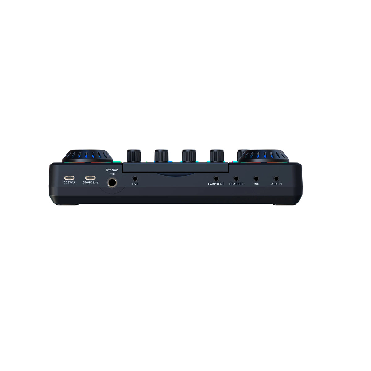 F-668 Audio Mixer Live Sound Card – Folding Digital Sound Board with Voice Changer & RGB, for Streaming Gaming Recording