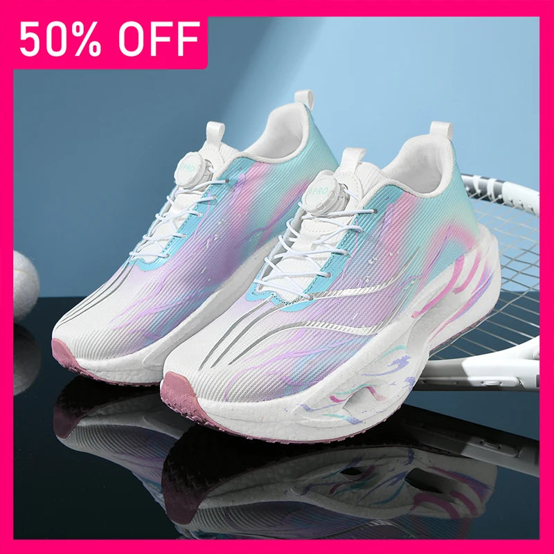 Unisex Sports Shoes Trendy Mesh Breathable Outdoor Running Shoes 2026 New Soft Soled Rebound Professional Training Shoes for Men